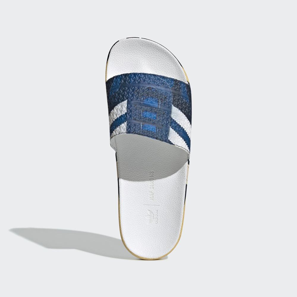 Adidas RS L.A. Adilette Chanclas Azules Para Hombre (MX-59571)